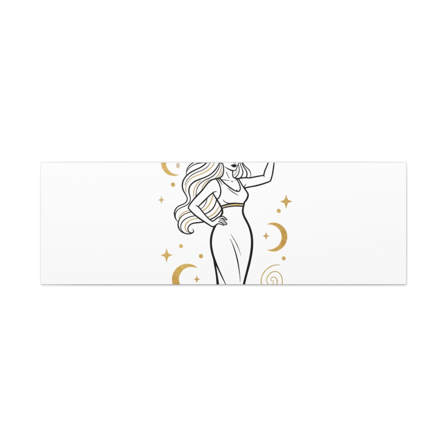 I Am Divine goddess art print | Matte Canvas wall art, manifestation decor