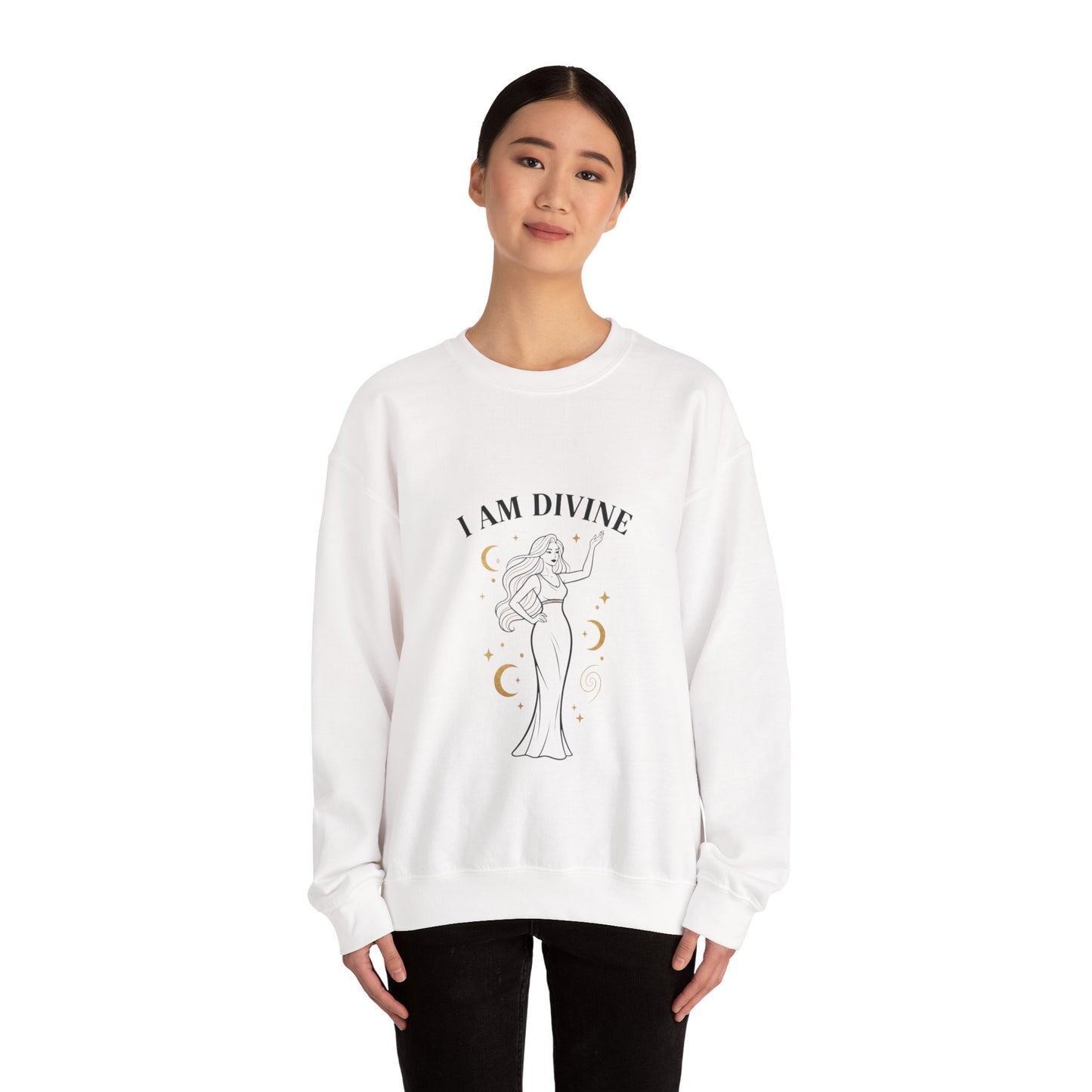I Am Divine Goddess Sweatshirt | manifest goddess, feminine empowerment