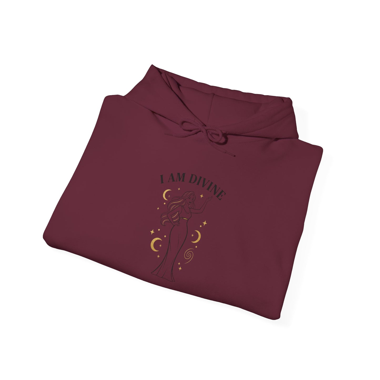 I Am Divine Hoodie | goddess manifest, mythic empowerment
