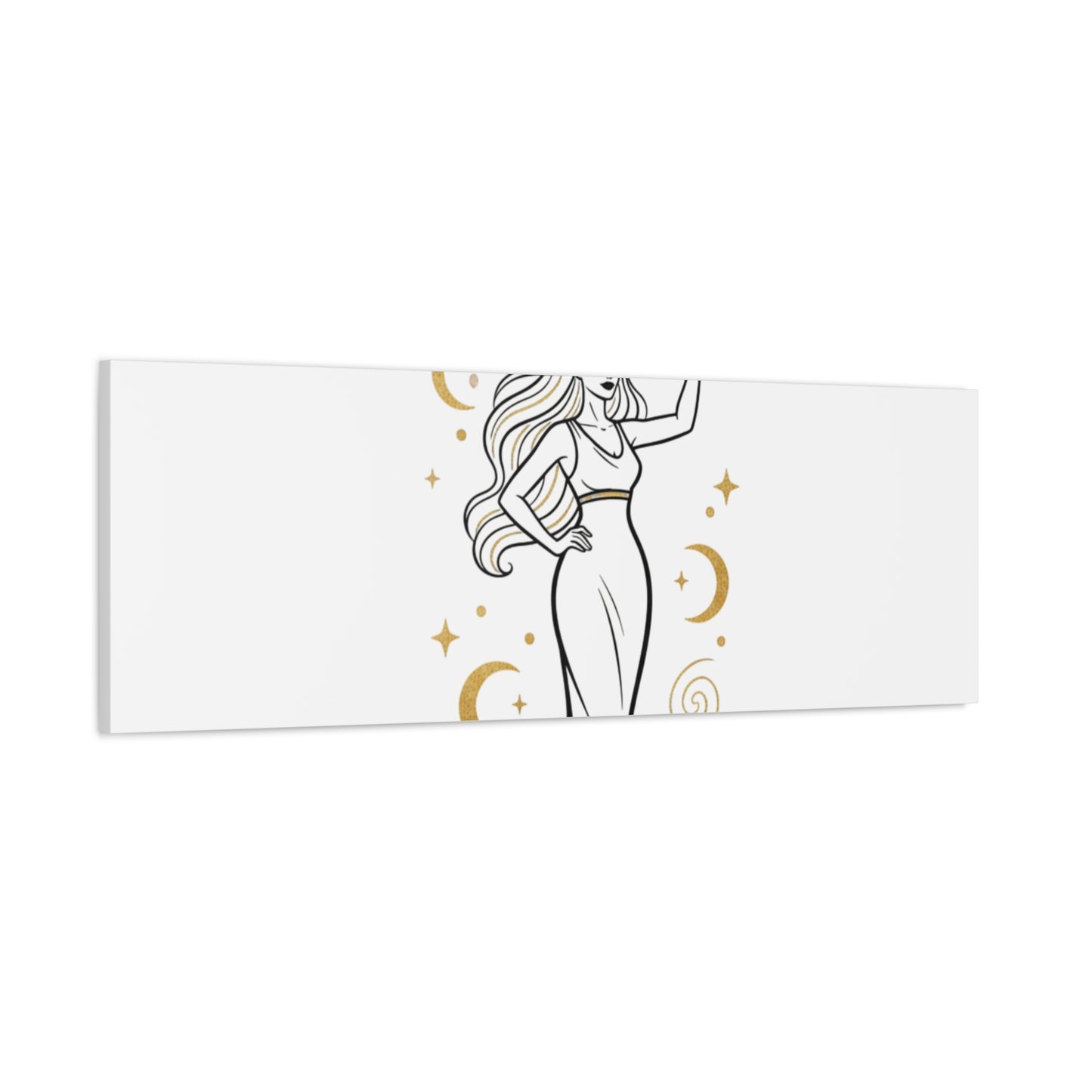 I Am Divine goddess art print | Matte Canvas wall art, manifestation decor