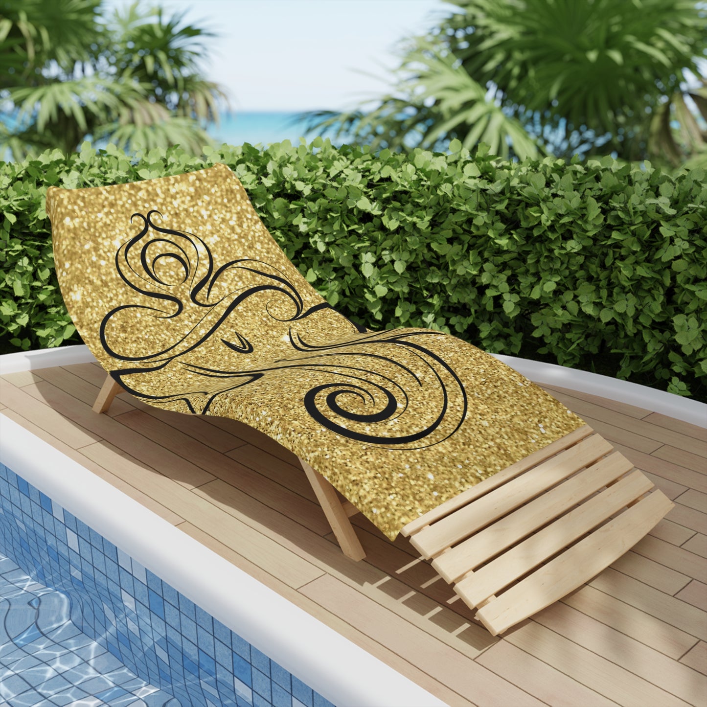 Gold Ganesha Beach Towel