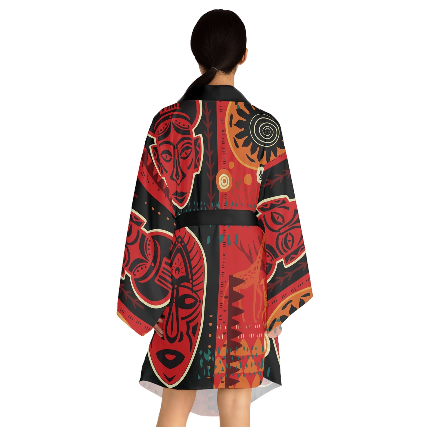 Tribal Masquerade Kimono Robe