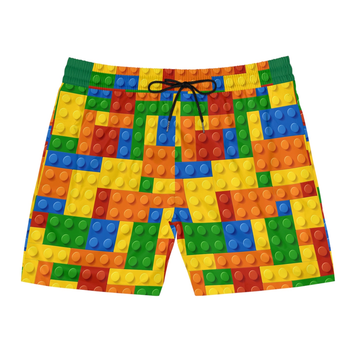 Fun LEGO-Inspired Men’s Mid-Length SwimTrunks