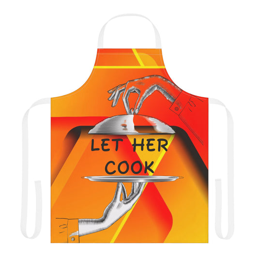 "Let Her Cook" Retro Kitchen Apron