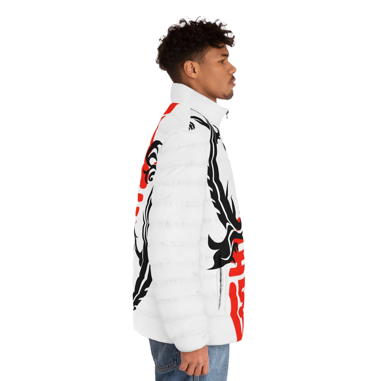 Red Dragon Puffer Jacket
