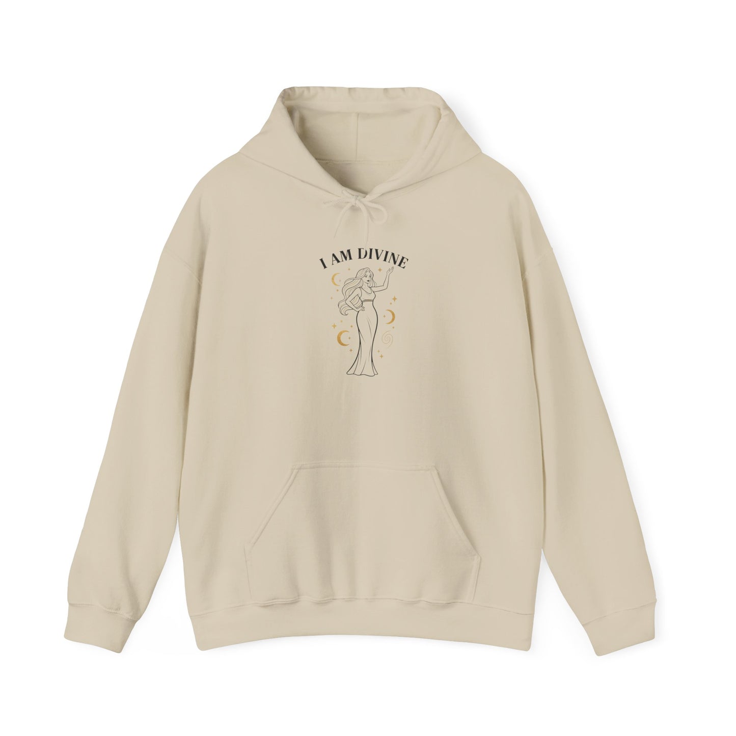I Am Divine Hoodie | goddess manifest, mythic empowerment