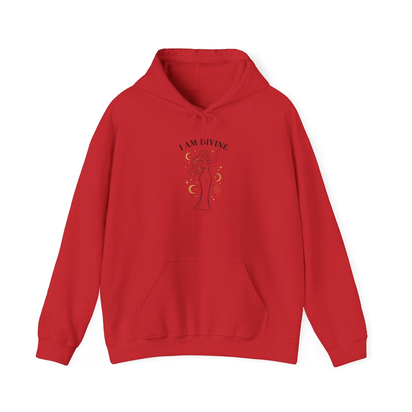 I Am Divine Hoodie | goddess manifest, mythic empowerment
