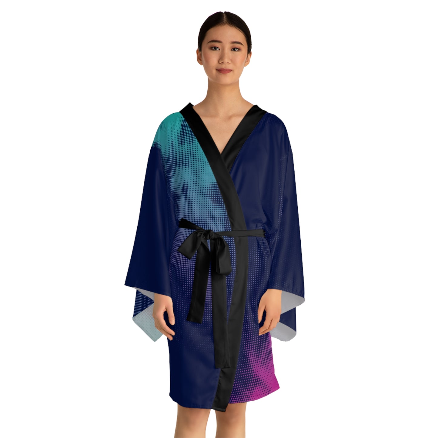 Tie Dyed Kimono Robe