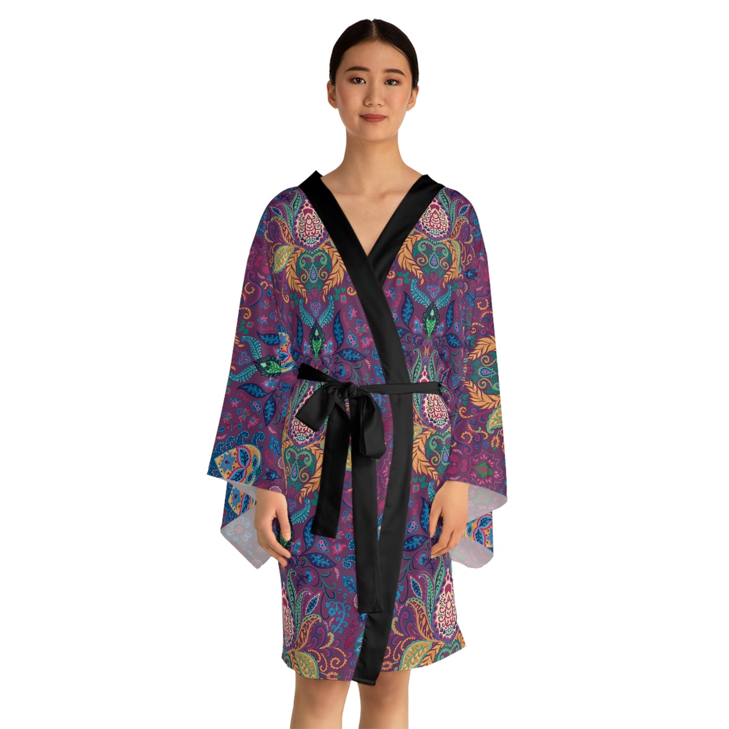 Boho Paisley Kimono Robe