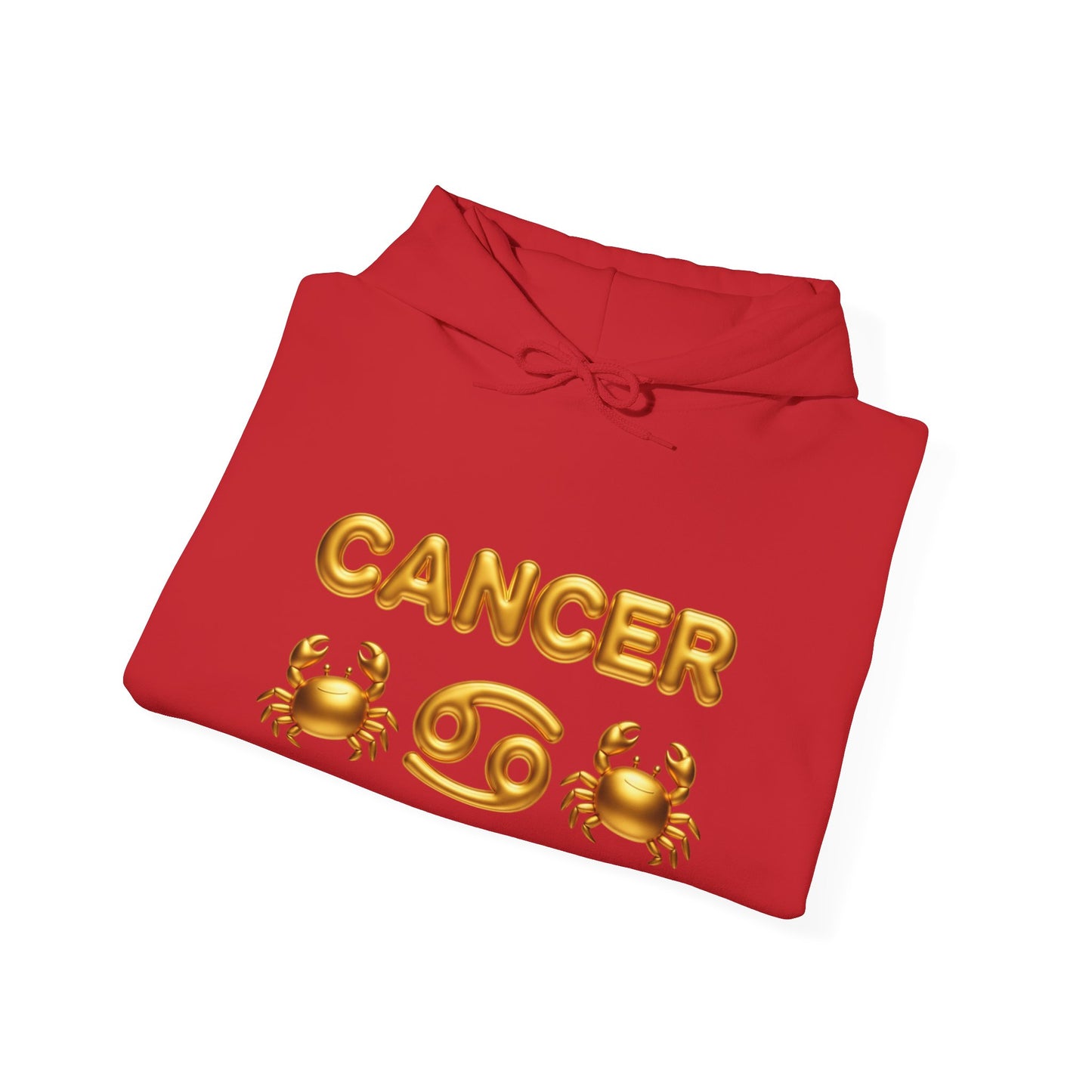 Cancer Zodiac Hoodie — Gold Crab Astrology Sweatshirt