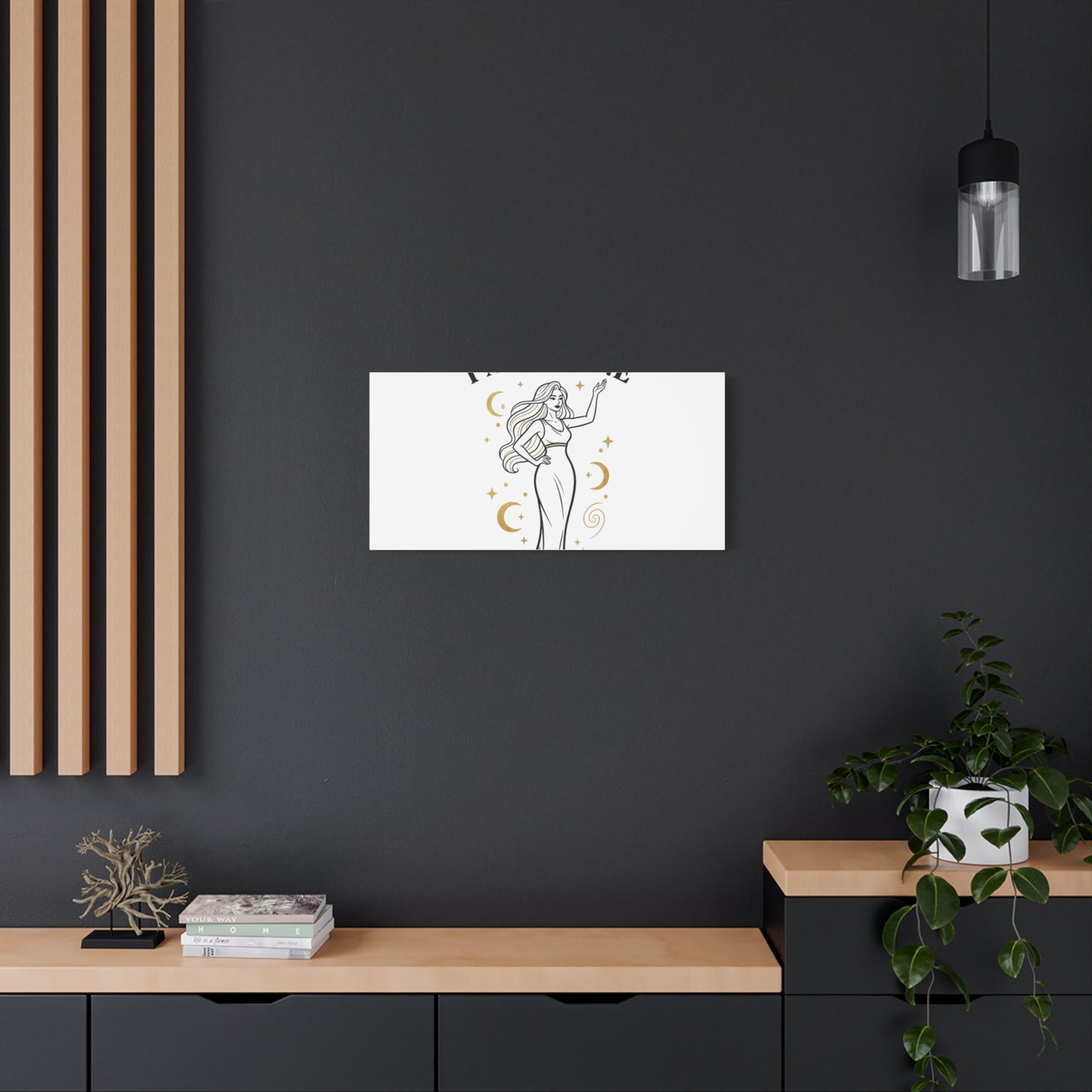 I Am Divine goddess art print | Matte Canvas wall art, manifestation decor