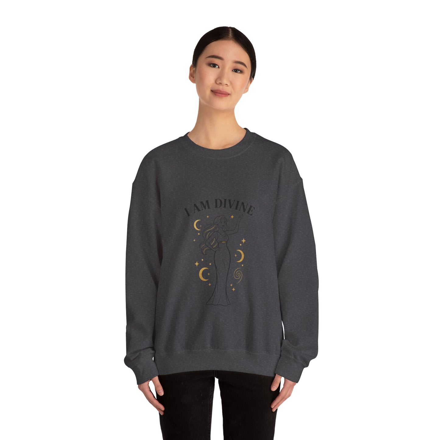 I Am Divine Goddess Sweatshirt | manifest goddess, feminine empowerment
