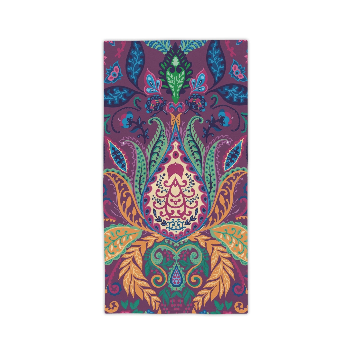 Boho Floral Paisley Beach Towel