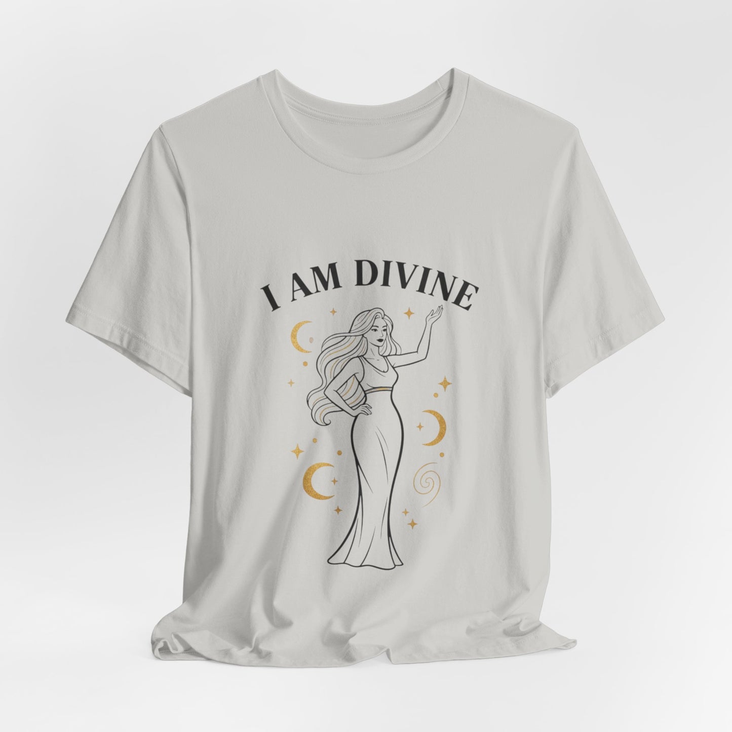 I Am Divine tee | Goddess affirmation shirt, manifest goddess vibe