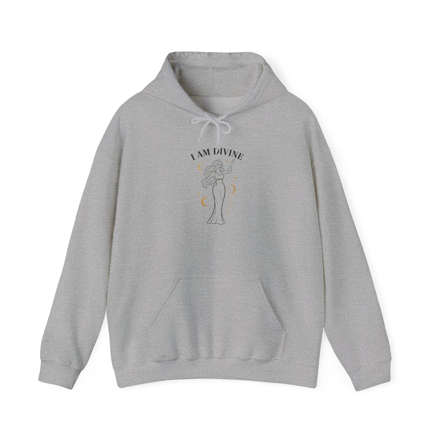 I Am Divine Hoodie | goddess manifest, mythic empowerment