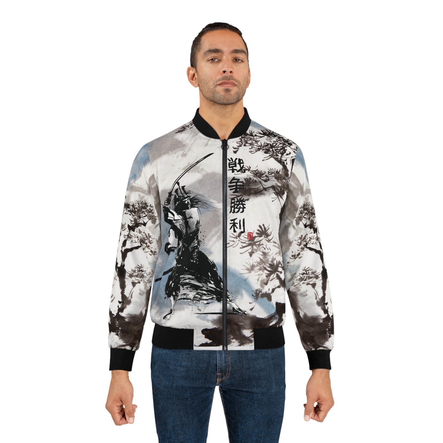 Samurai Sumi-E Bomber Jacket