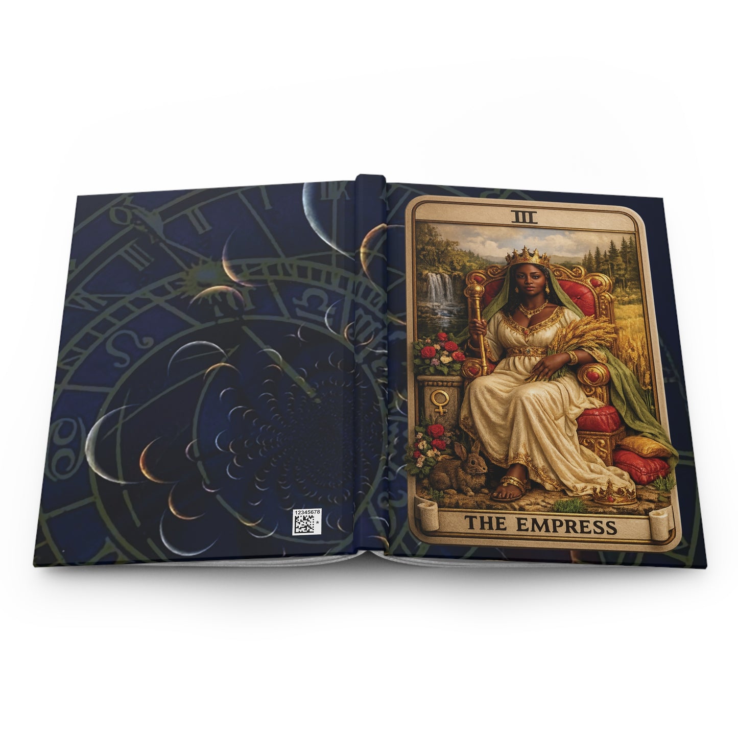 Tarot Empress Card Hardcover Journal for Intuition, Creativity & Spiritual Journaling