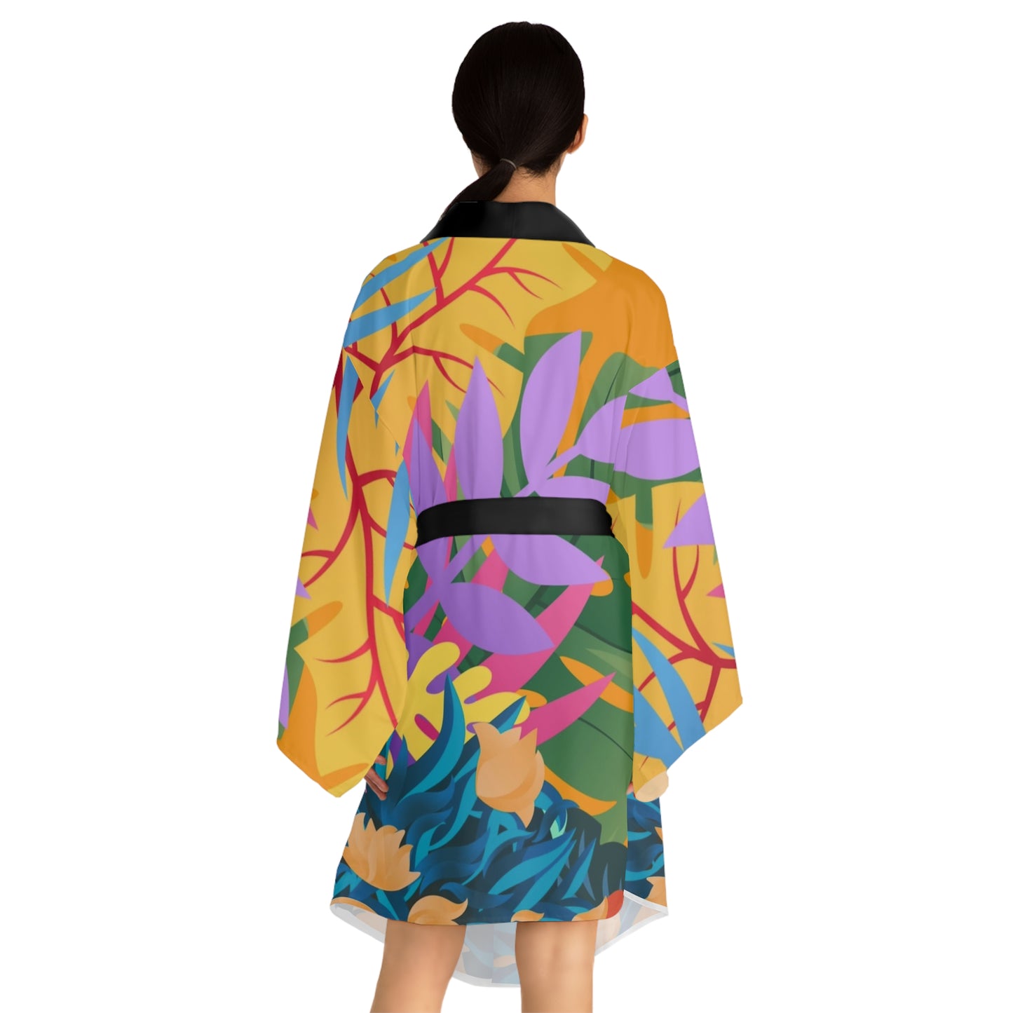 Tropical Floral Kimono Robe