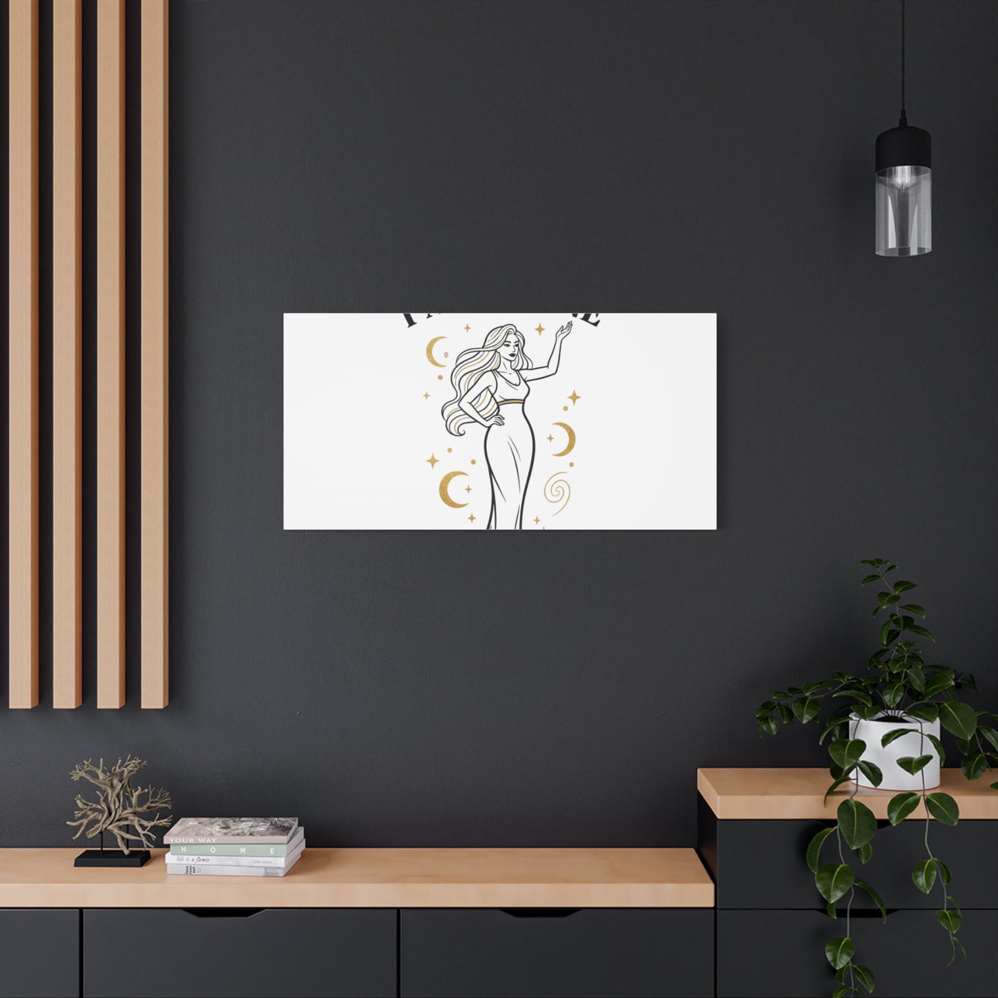 I Am Divine goddess art print | Matte Canvas wall art, manifestation decor