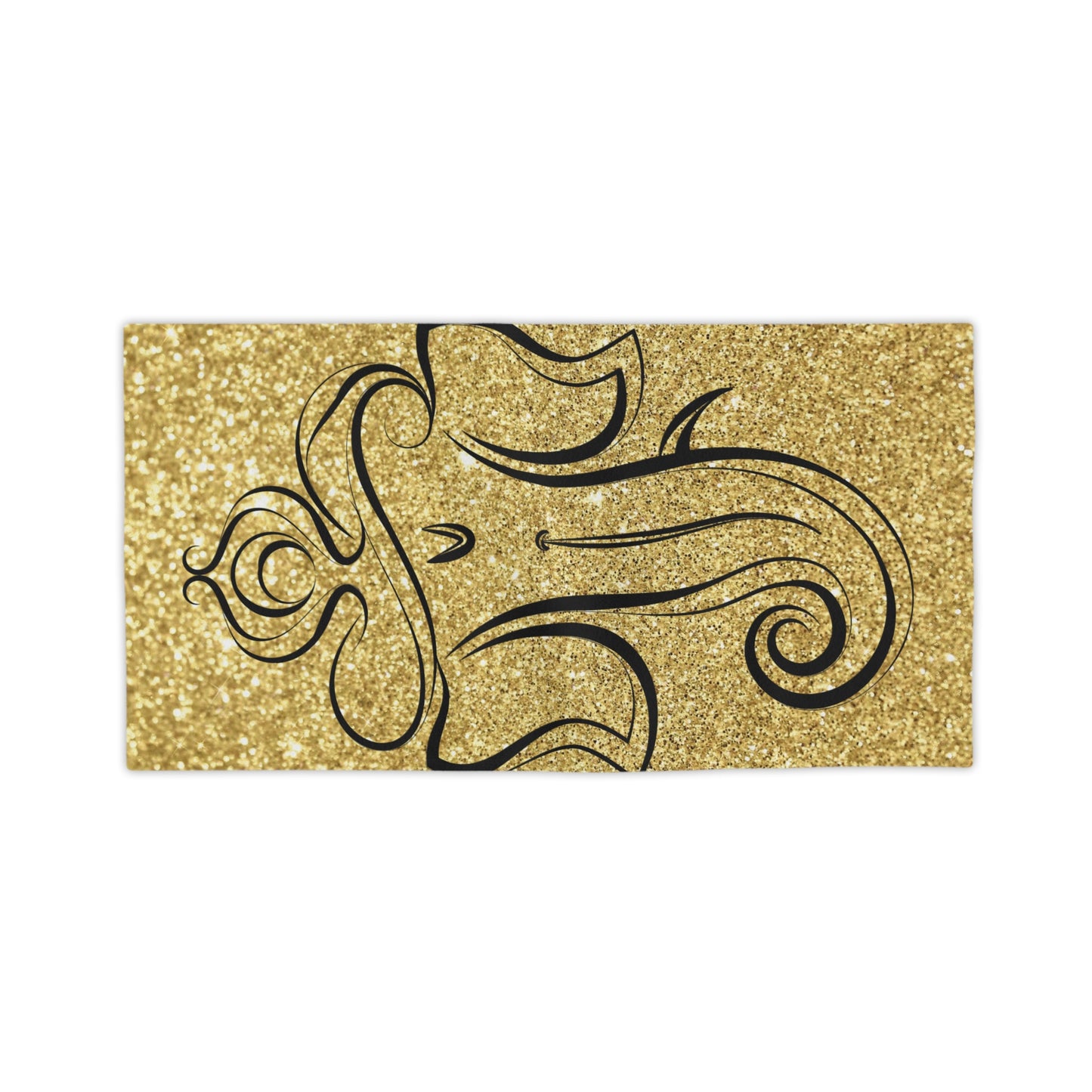 Gold Ganesha Beach Towel