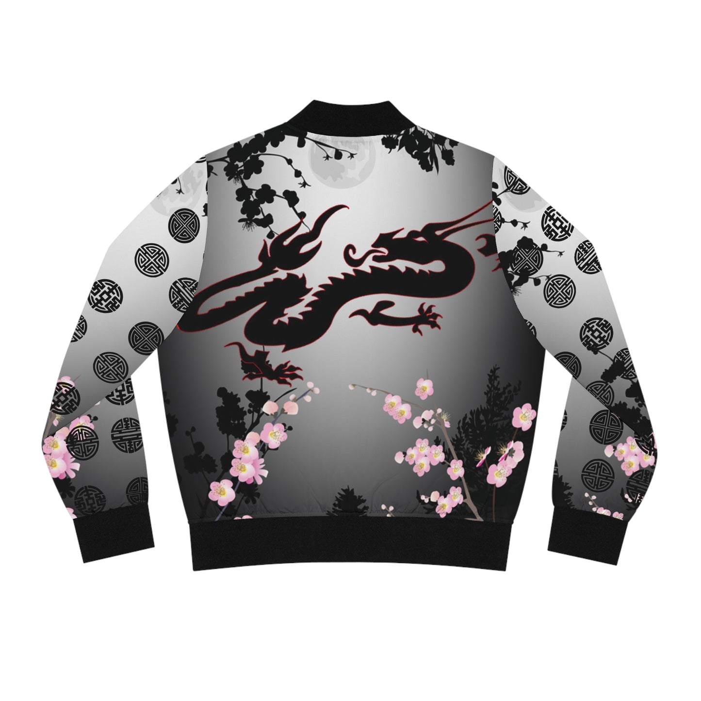 Cherry Blossom Dragon Bomber Jacket One