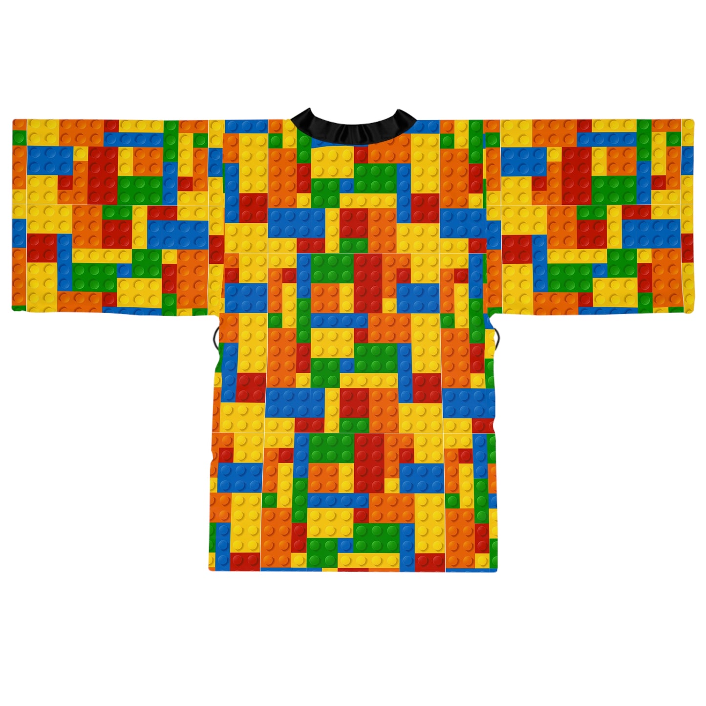 Brick Pattern Kimono Robe