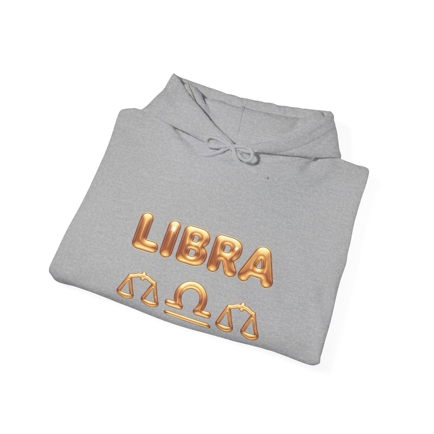 Libra Zodiac Hoodie — Gold Scales Astrology Pullover