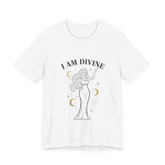 I Am Divine tee | Goddess affirmation shirt, manifest goddess vibe