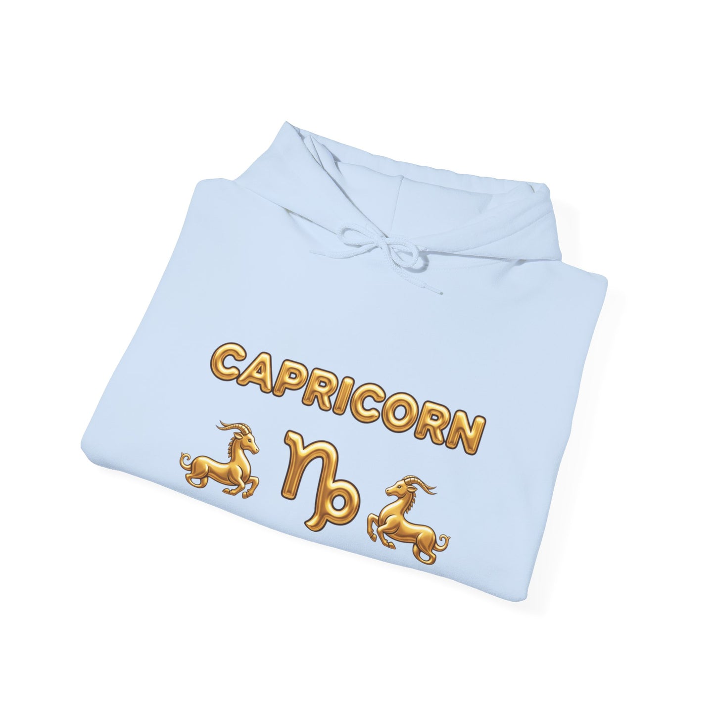 Capricorn Gold Zodiac Hoodie — Astrological Horoscope Sweatshirt