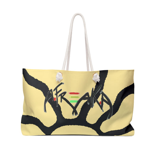 A.F.R.E.A.K.A Logo Sunburst Weekender Bag-BLACK