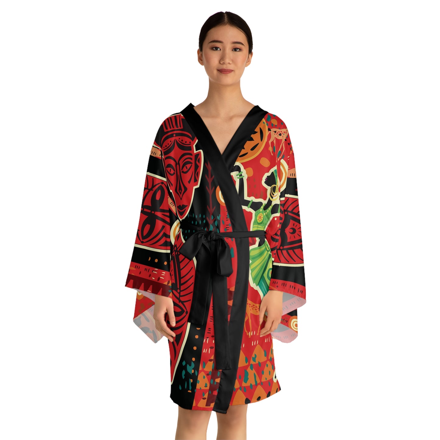 Tribal Masquerade Kimono Robe