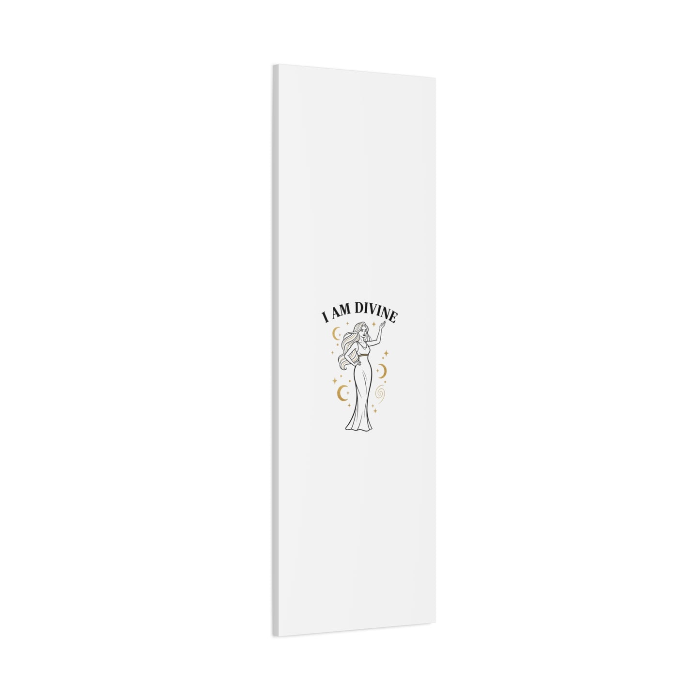 I Am Divine goddess art print | Matte Canvas wall art, manifestation decor