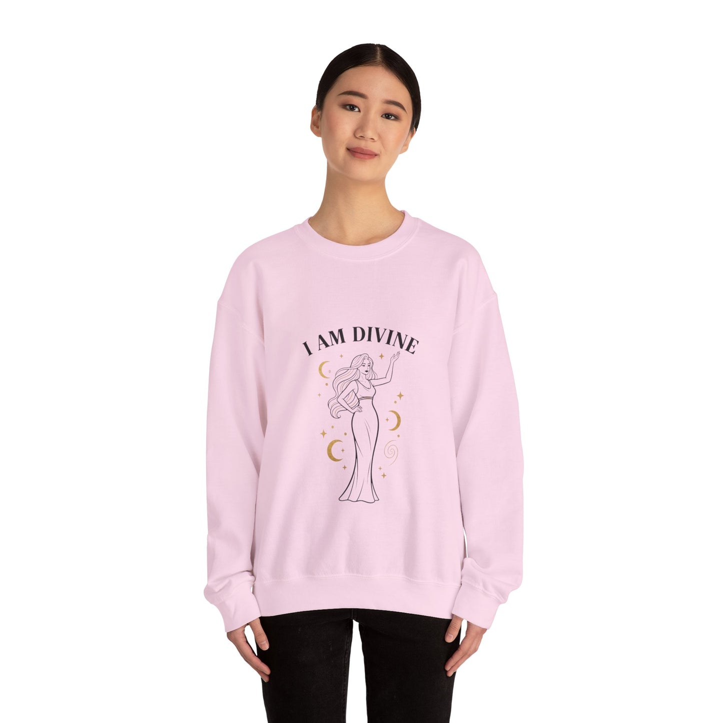 I Am Divine Goddess Sweatshirt | manifest goddess, feminine empowerment
