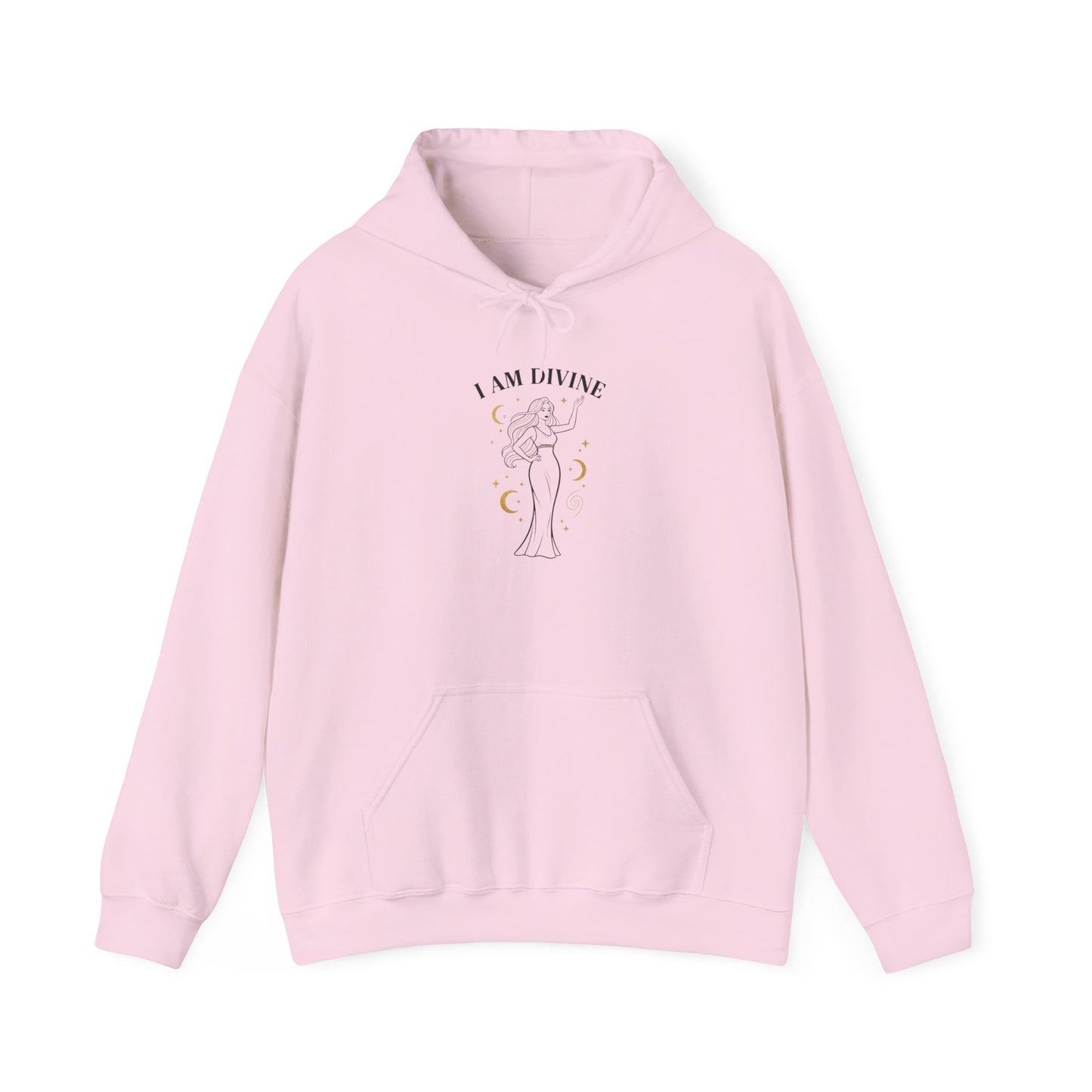 I Am Divine Hoodie | goddess manifest, mythic empowerment