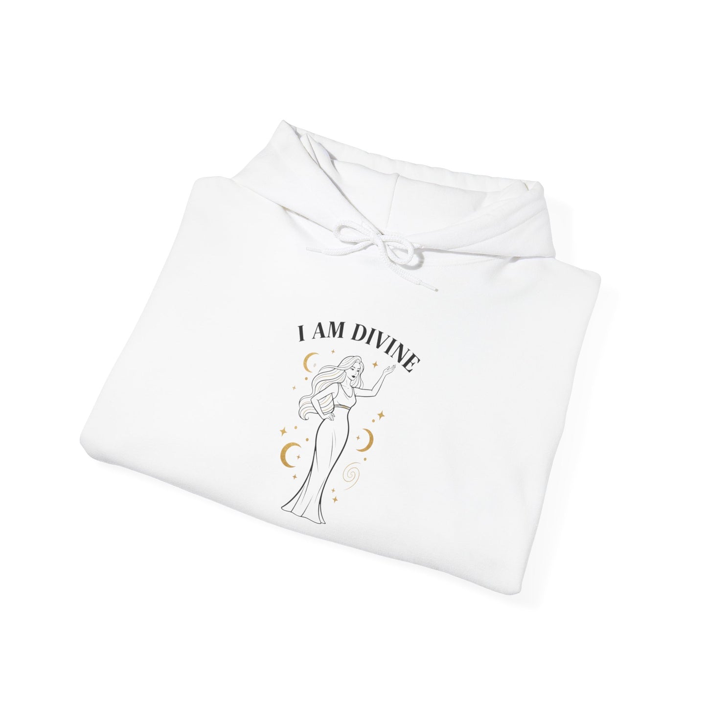 I Am Divine Hoodie | goddess manifest, mythic empowerment
