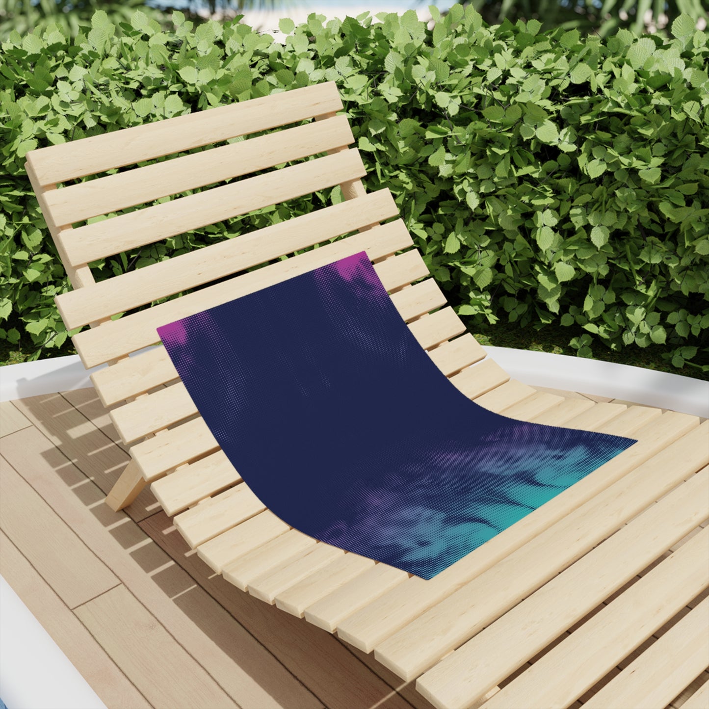 Tie-Dye Ombre Beach Towel