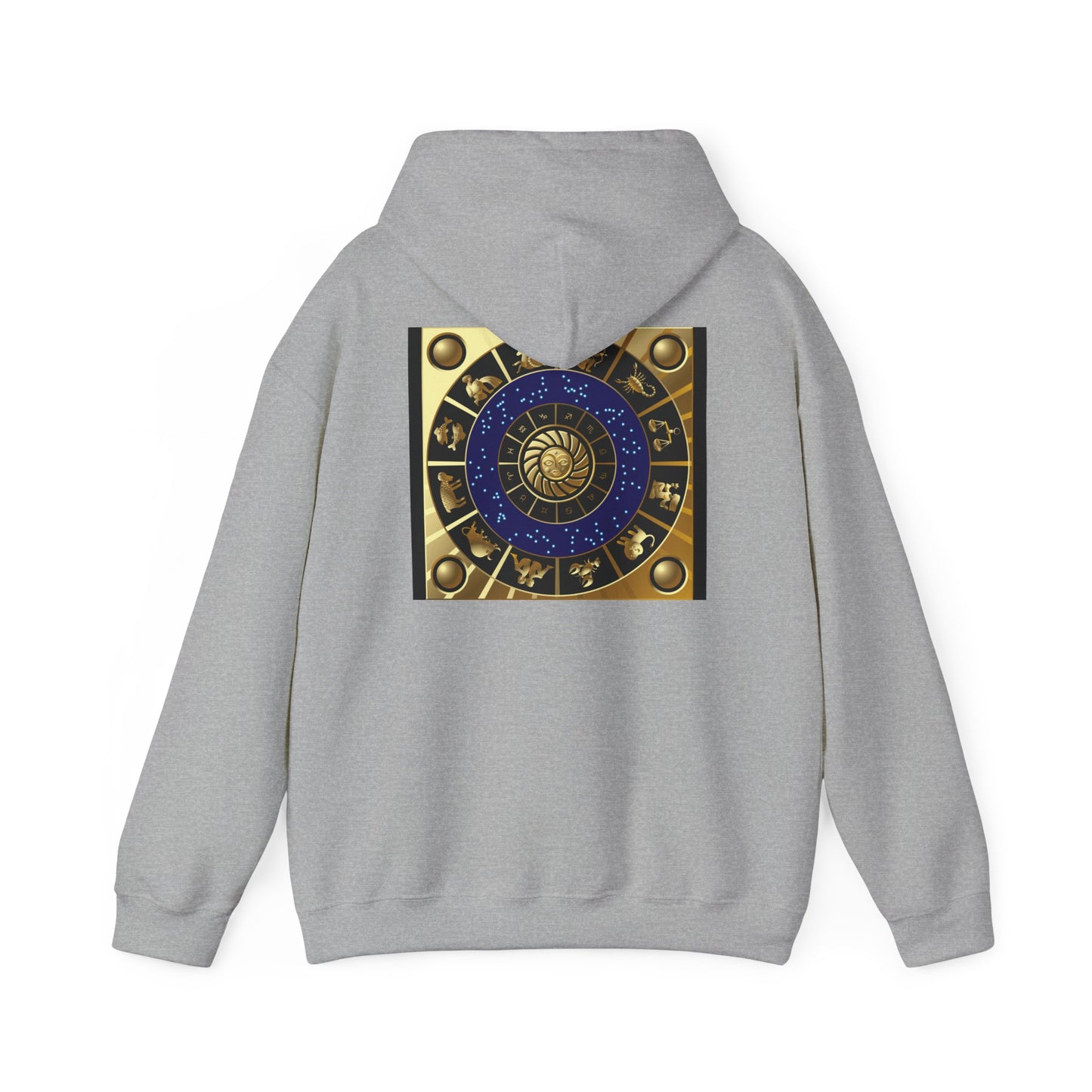 Leo Zodiac Hoodie — Gold Lion Astrology Sweatshirt (Leo Symbol)