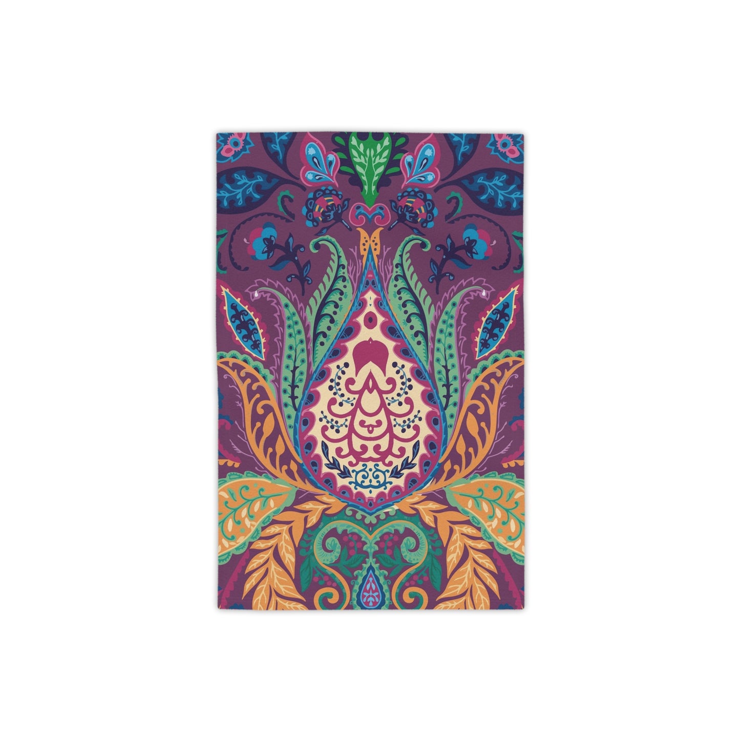 Boho Floral Paisley Beach Towel
