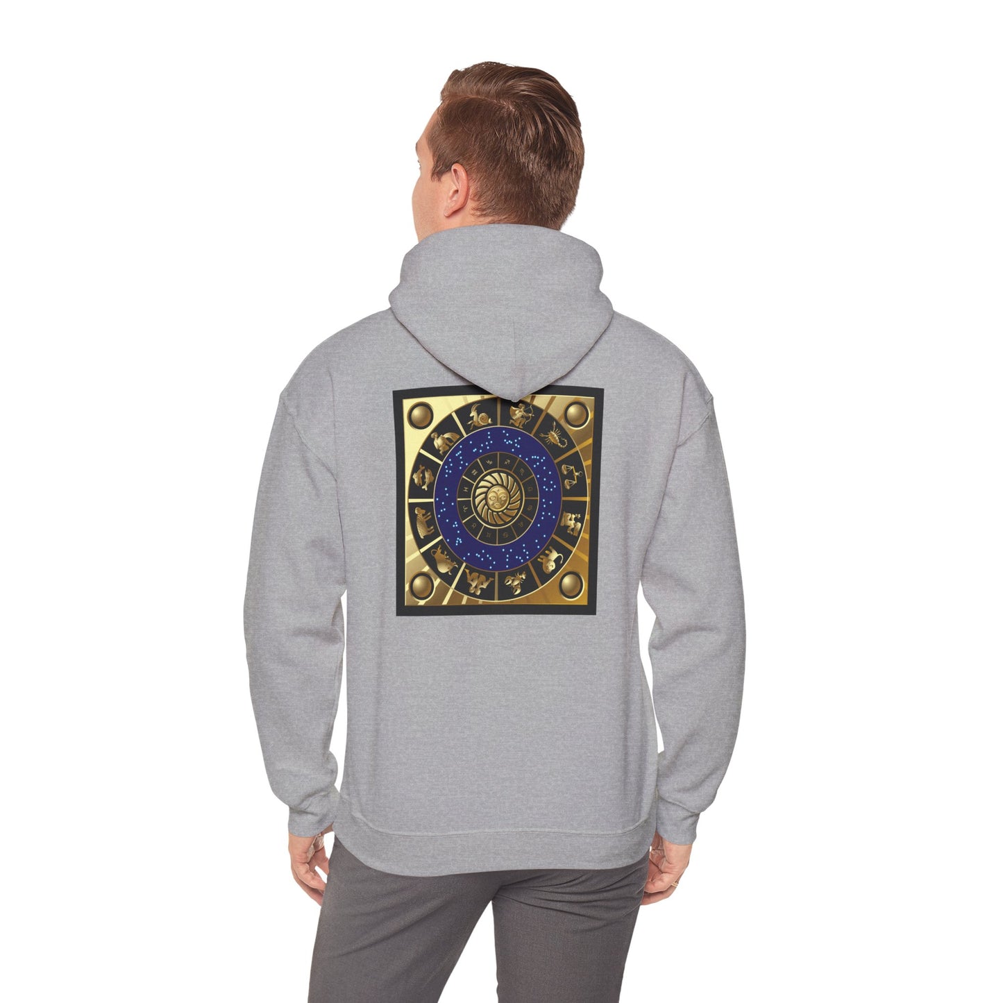 Libra Zodiac Hoodie — Gold Scales Astrology Pullover
