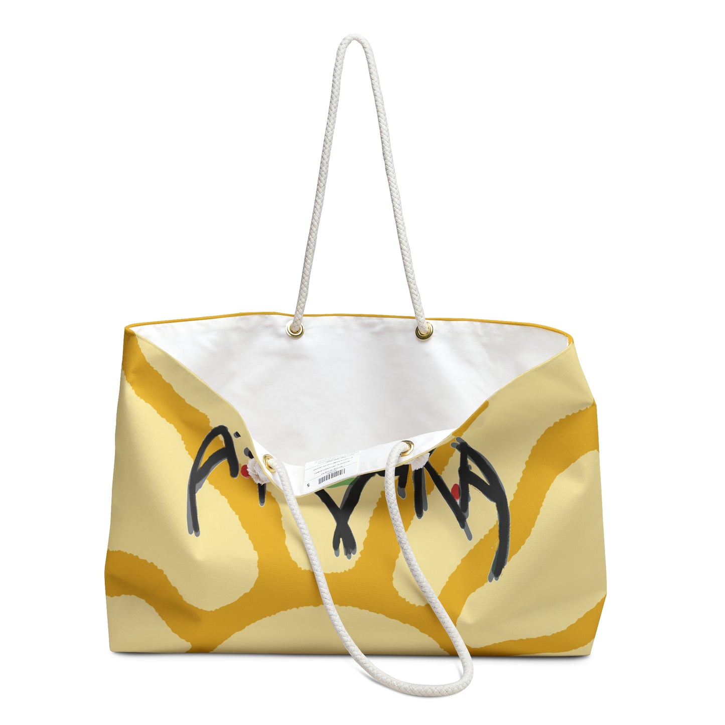 A.F.R.E.A.K.A Logo Sunburst Weekender Bag-YELLOW