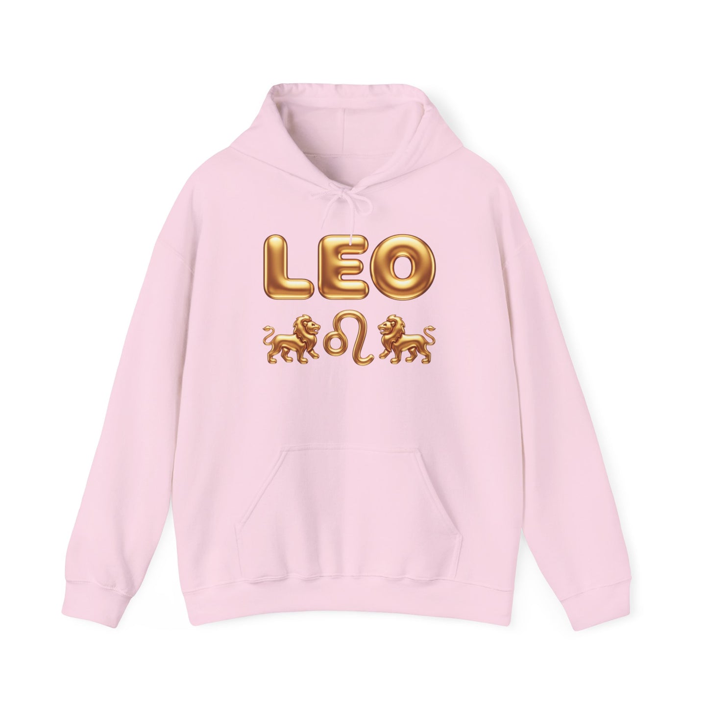 Leo Zodiac Hoodie — Gold Lion Astrology Sweatshirt (Leo Symbol)