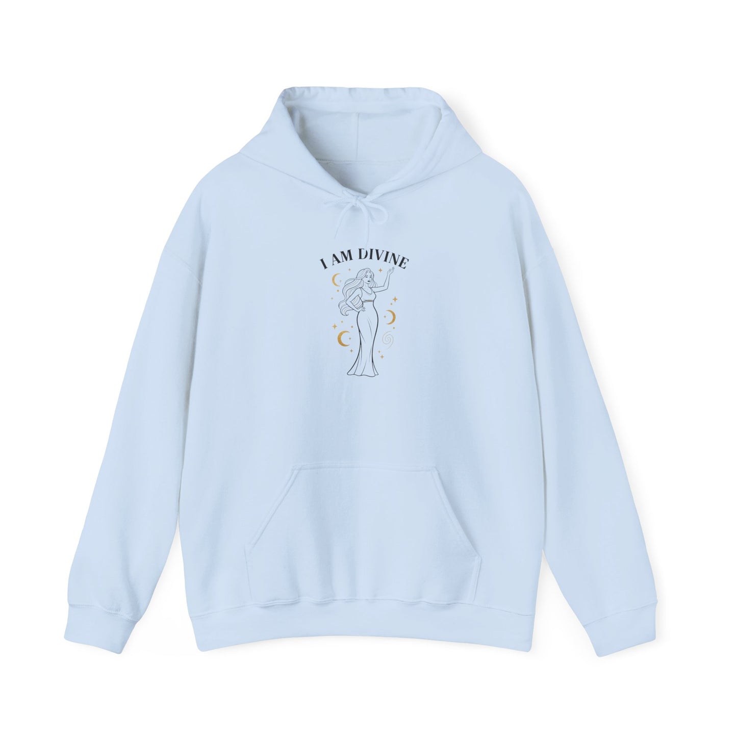 I Am Divine Hoodie | goddess manifest, mythic empowerment