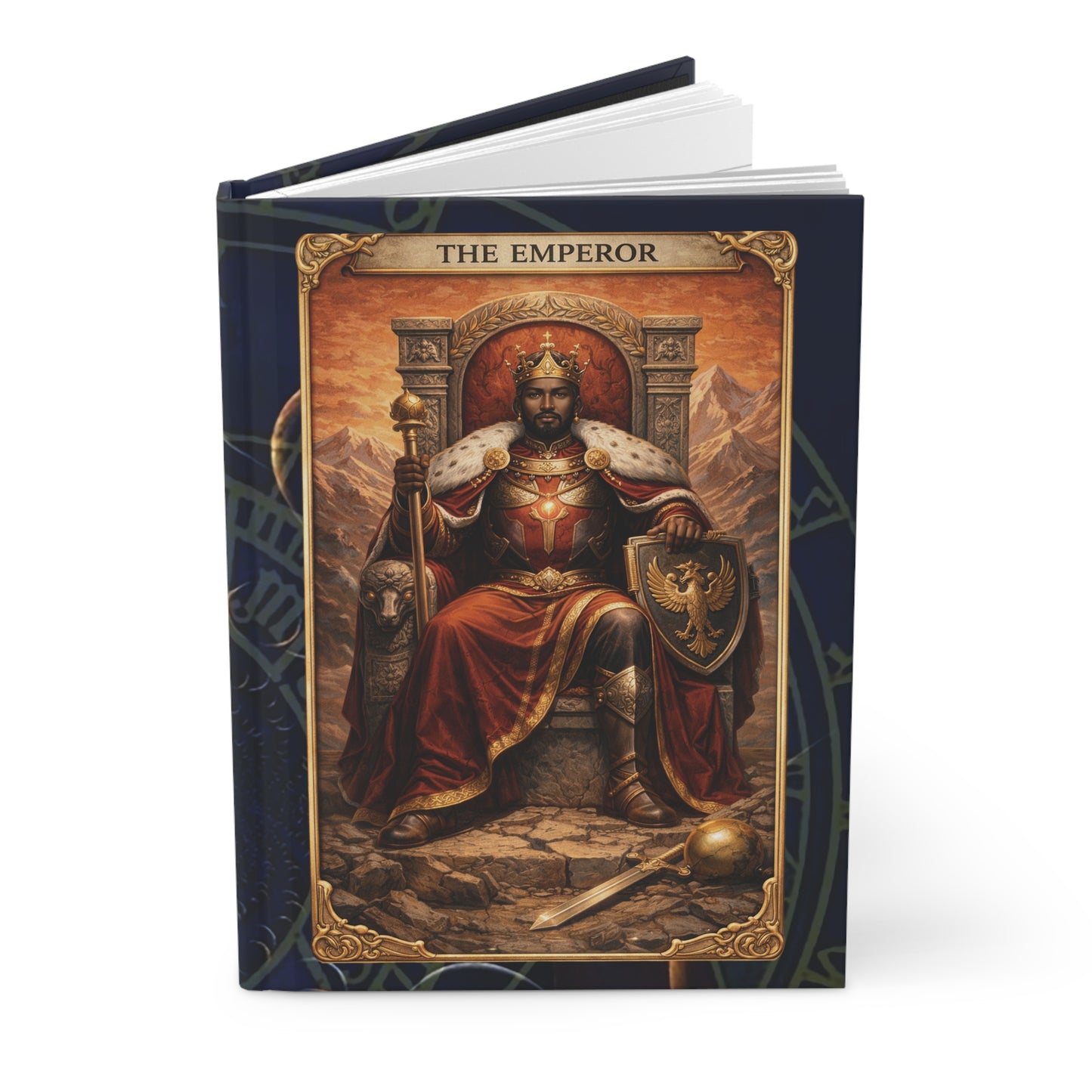 Emperor Tarot Hardcover Journal