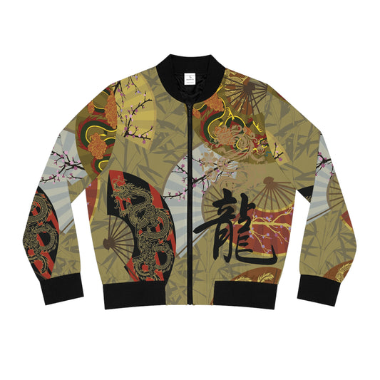 WOMENS Dragon Kanji Bomber Jacket
