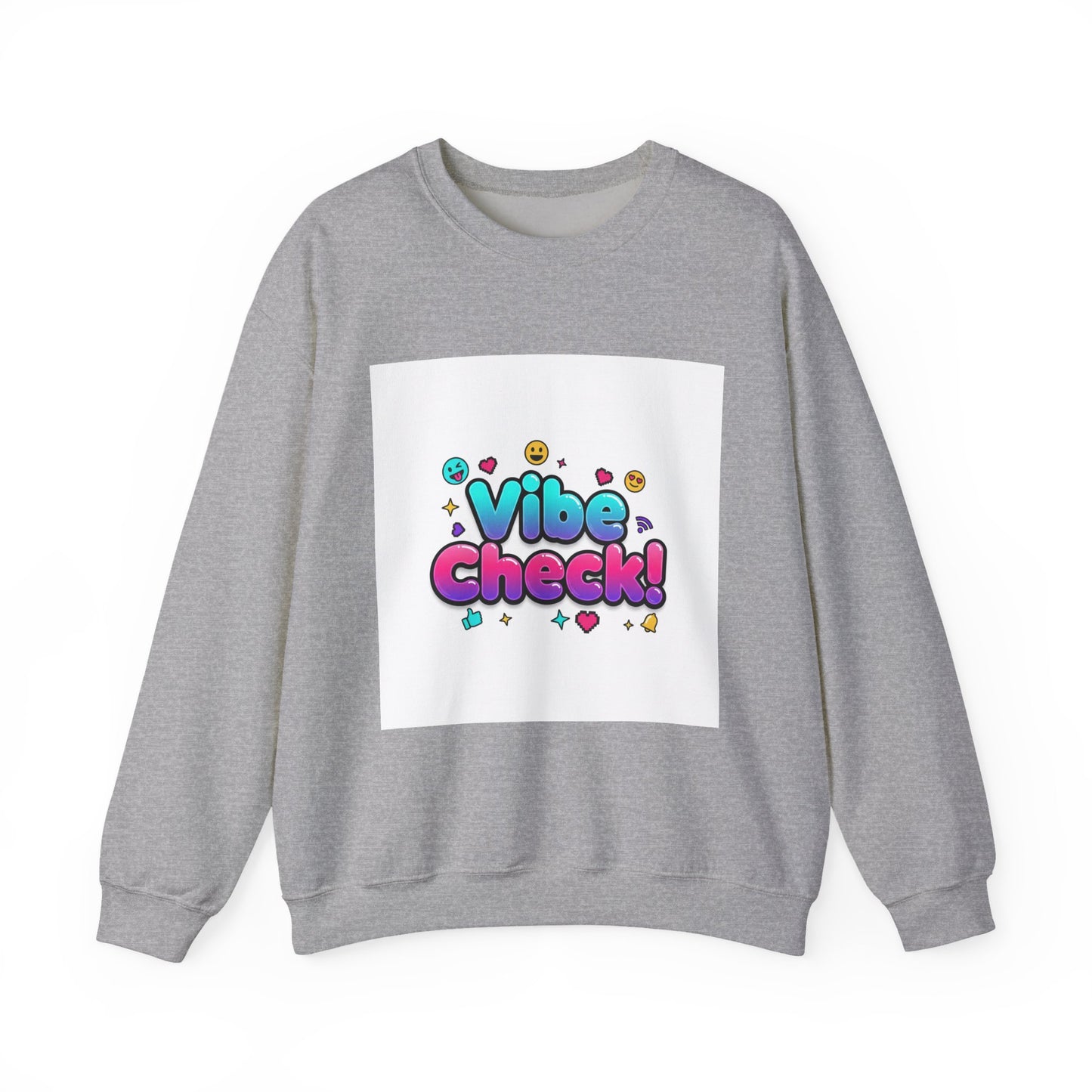 Vibe Check! Crewneck Sweatshirt | Gen-Z Slang, Meme Typography