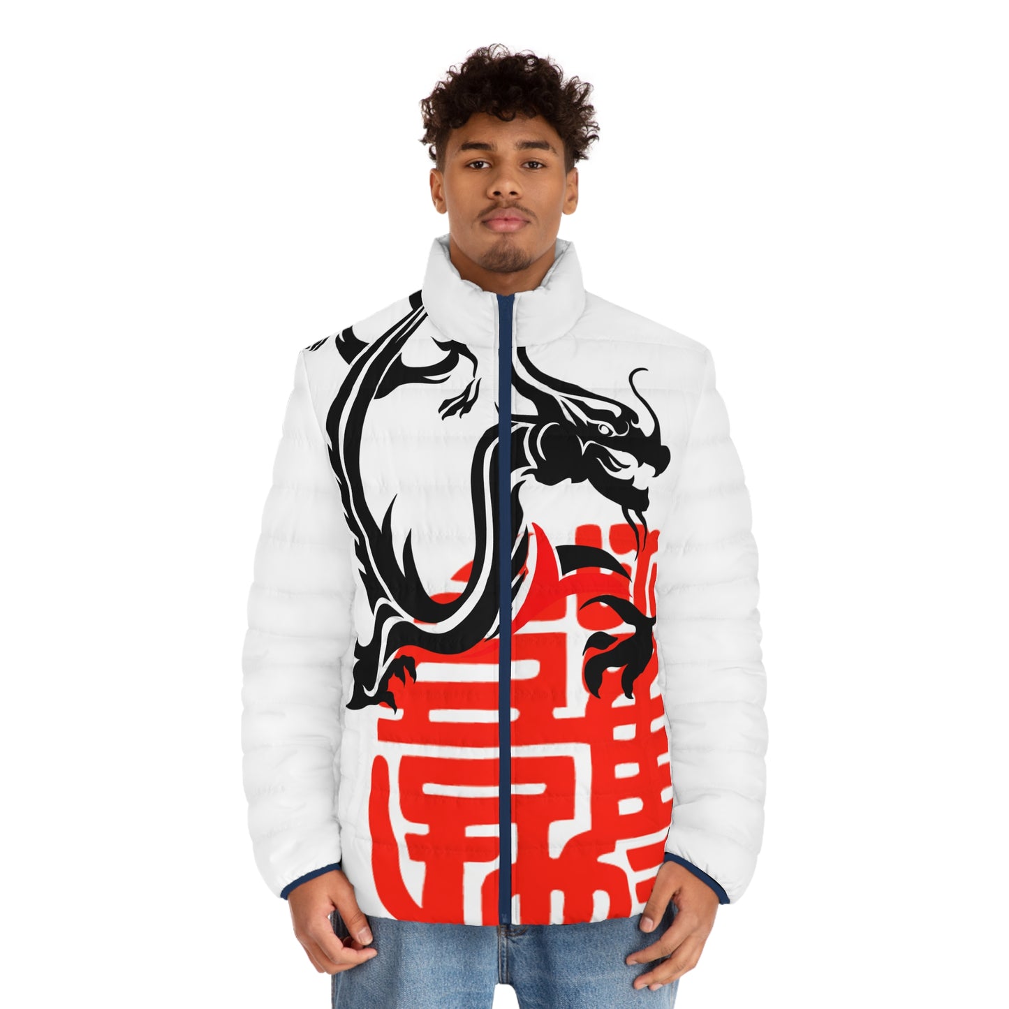 Red Dragon Puffer Jacket