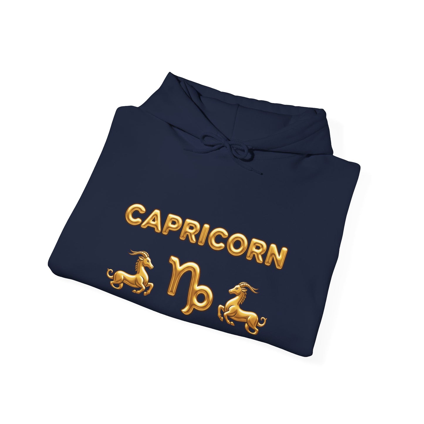 Capricorn Gold Zodiac Hoodie — Astrological Horoscope Sweatshirt