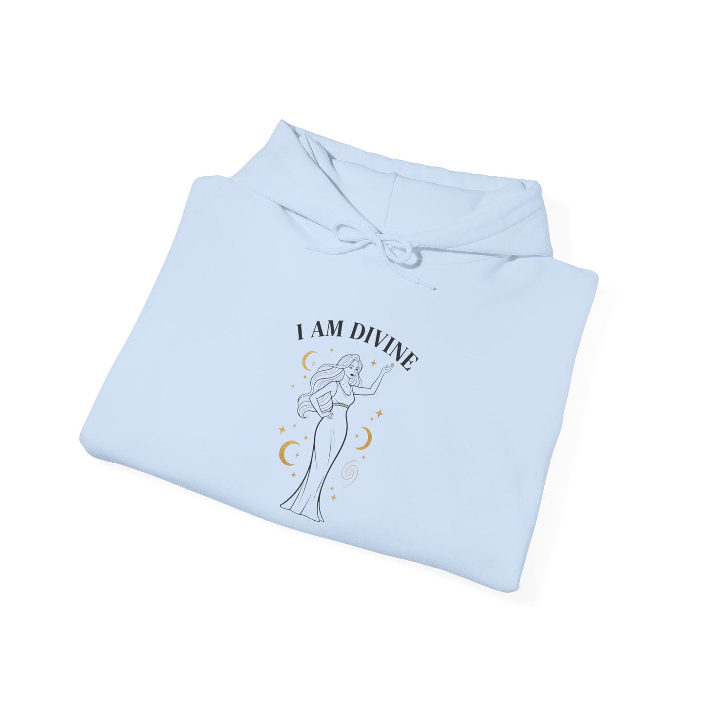 I Am Divine Hoodie | goddess manifest, mythic empowerment