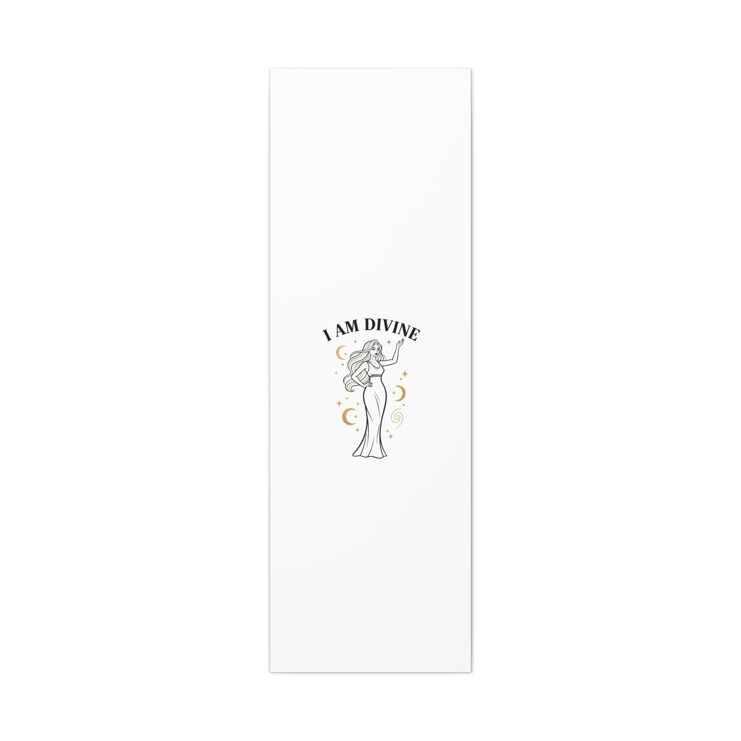 I Am Divine goddess art print | Matte Canvas wall art, manifestation decor