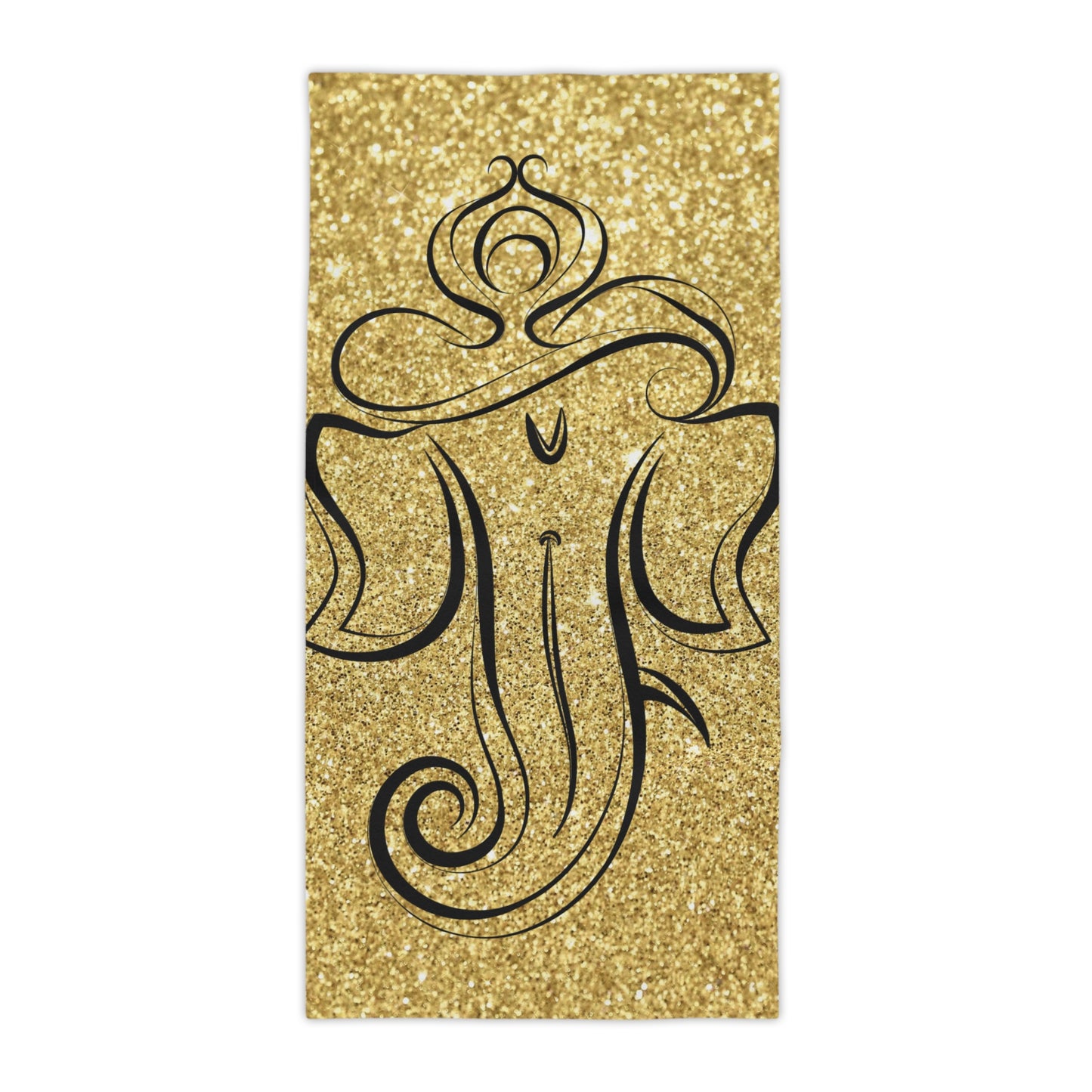 Gold Ganesha Beach Towel